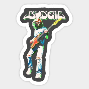 Budgie Band Burke Shelley Guitar New v2 Sticker